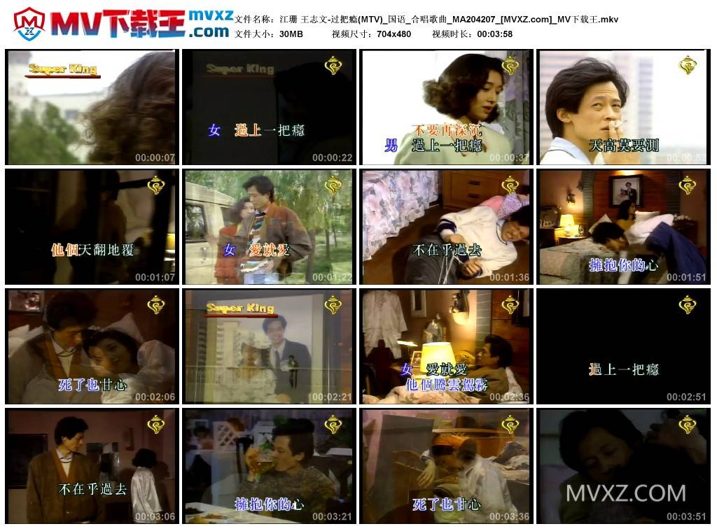 江珊 王志文-过把瘾(MTV)_国语_合唱歌曲_MA204207